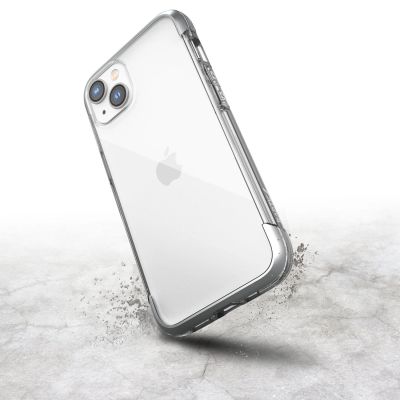 2. Raptic X-Doria Air Case für iPhone 14 Plus gepanzerte Hülle silber
