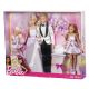 7. Barbie JCW41 Hochzeitsset Junges Paar 4 Puppen