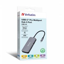Verbatim CMH-05 USB Typ-C 5000 Mbit/s Silber