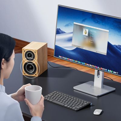 5. Orico AXW Mini-Klinkenstecker 3,5 mm, abgewinkeltes Audiokabel, 2 m – Schwarz