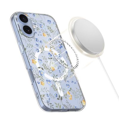 3. Tech-Protect FlexAir MagSafe Case für iPhone 17 – Gänseblümchen mit Blättern