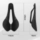 8. Rockbros LF0214 Anatomischer 3D-Fahrradsattel, wasserdicht – Schwarz