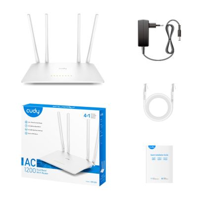 7. CUDY WR1200 LAN 10/100 AC1200 Dualband-WLAN-Mesh-Router