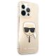 4. Karl Lagerfeld Glitzer Karl's Head Case für iPhone 13 Pro / iPhone 13 - Gold