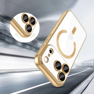 5. Tech-Protect MagFlex MagSafe Case für iPhone 17 Pro - Transparent Gold