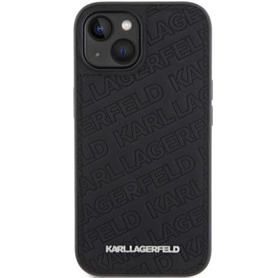 3. Karl Lagerfeld Quilted K Pattern Hülle für iPhone 15 – Schwarz