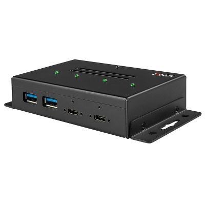 4. Lindy 43094 USB 3.2 Gen 2 (3.1 Gen 2) Typ-C Hubs und Konzentratoren 10000 Mbit/s Schwarz