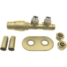 Thermostatventil für Badezimmerheizkörper DEANTE AGI RZL1 - links Gold