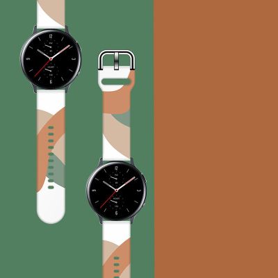 3. Strap Moro für Samsung Galaxy Watch 40 / 41 / 42 / 43 / 44 mm Silikonarmband Uhrenarmband - Muster 3