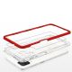 5. Klare 3in1 Hülle für Samsung Galaxy A22 4G Frame Gel Cover Rot