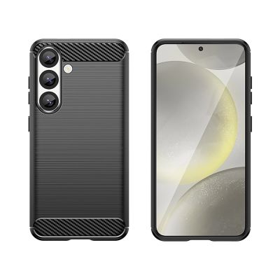 4. Carbon Case für Samsung Galaxy S25 Edge - Schwarz