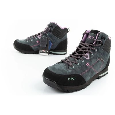 8. CMP Alcor Damen-Trekkingschuhe, Leder, strapazierfähig, wasserdicht, knöchelhoch, grau