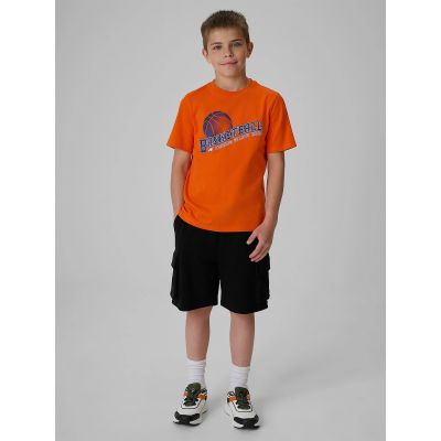 4. Normales bedrucktes Jungen-T-Shirt 4F 4FJRSS26TTSHM4278-70S