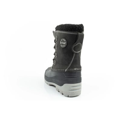 5. Lee Cooper Winterstiefel Kinder isolierte Schneestiefel für Jungen Schwarz