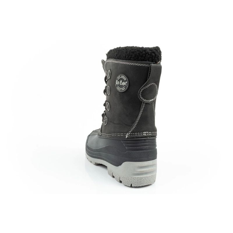 5. Lee Cooper Winterstiefel Kinder isolierte Schneestiefel für Jungen Schwarz