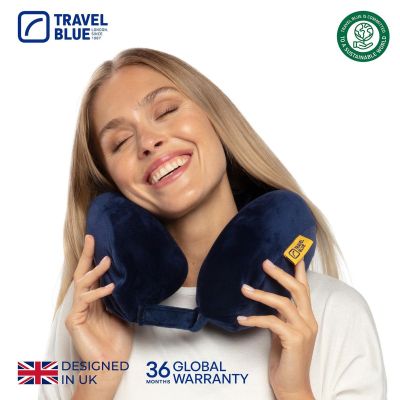 6. TRAVEL BLUE MEMORY-SCHAUM-REISEKISSEN TRANQUILITY NAVY