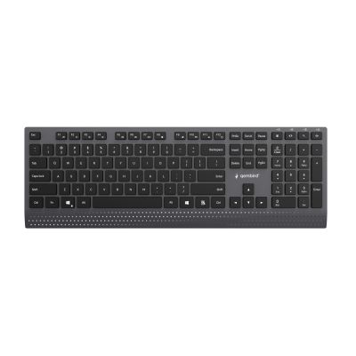 GEMBIRD SLIM KABELGEBUNDENE MULTIMEDIA-TASTATUR SCHWARZ, USB-C, US-LAYOUT