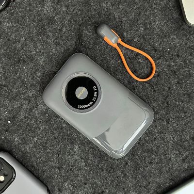 3. Powerbank Dudao K21 Mini 10000mAh 22.5W USB-A / USB-C - grau