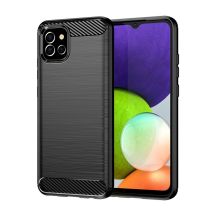 Carbon Case Flexible Hülle für Samsung A03S EU (166,5) schwarz