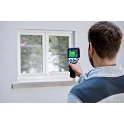6. Bosch GTC 600 C Geräuschäquivalente Temperaturdifferenz (NETD) IR Schwarz, Blau 256 x 192 px Integriertes LCD-Display