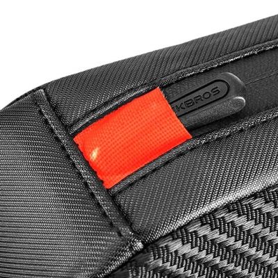 4. Rockbros 039BK Fahrradtasche für den Rahmen, 1 l, mit Flechtstruktur – schwarz
