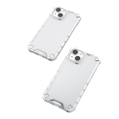 7. Ombre Protect Case für iPhone 14 Plus gepanzerte Hülle rosa und blau
