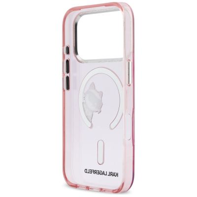 7. Karl Lagerfeld IML Peekaboo MagSafe Hülle für iPhone 17 Pro – Pink