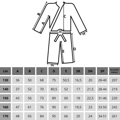 6. ENERO JUDO AIKIDO KIMONO 130CM WEISS