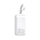 4. Wozinsky W8-W 30000mAh 30W Powerbank mit 2x USB-A und USB-C Anschlüssen und Taschenlampe – Weiß