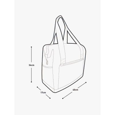 6. EVOC Tote Reisetasche 30 Carbongrau - Schwarz
