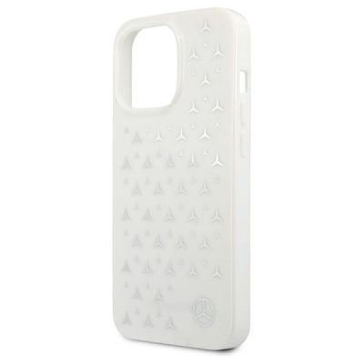 6. Mercedes Silver Stars Pattern Case für iPhone 13 Pro / iPhone 13 - Weiß