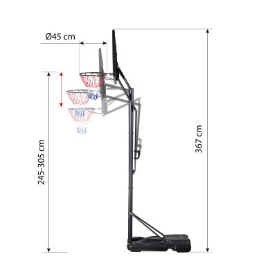 3. NILS ZDK020 Basketballkorb