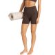 adidas Workout Essentials Strickleggings für Damen, 4 Zoll, Braun KE5841