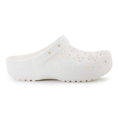 6. Crocs Classic Floral Cut Out Clog 210927-0WV Kreide