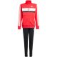 8. adidas Seasonal Essentials Tiberio 3-Streifen Tricot Kinder-Trainingsanzug Rot und Schwarz JI6214