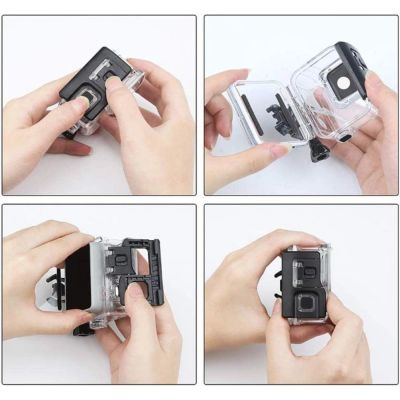 5. Tech-Protect GA200 Wasserdichtes Gehäuse für GoPro Hero 5 / 6 / 7 - Transparent