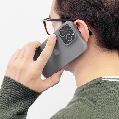 3. Kingxbar Plain Series Hülle für iPhone 13 Silikonhülle grau