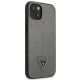 4. Guess SaffianoTriangle Logo Case für iPhone 13 / 14 / 15 6.1" - Silber