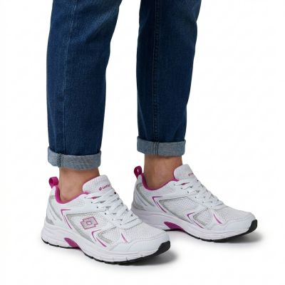 5. Lotto KITAURA Damen-Sneaker, weiß-rosa, Sportschuhe