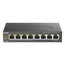 D-Link DGS-1008P/E Netzwerkkabel, unmanaged L2 PoE-Unterstützung, Schwarz