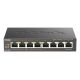 D-Link DGS-1008P/E Netzwerkkabel, unmanaged L2 PoE-Unterstützung, Schwarz