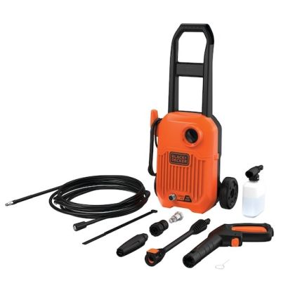 6. Black & Decker BEPW1650-QS Kompakt-Hochdruckreiniger, elektrisch, 330 l/h, Orange