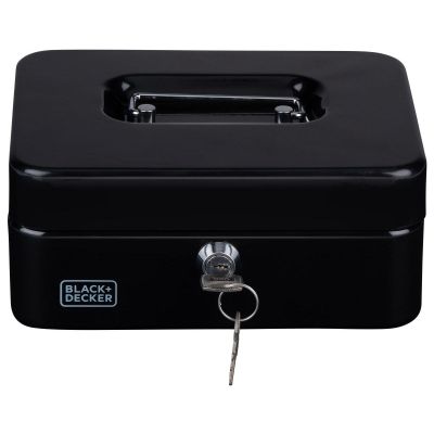 5. Metalletui für Geld und Dokumente, 20 x 8,5 x 16 cm, Black + Decker