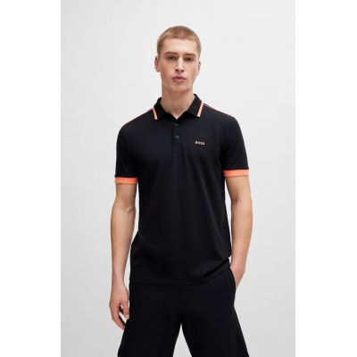 4. BOSS Paddy 1 NERO Herren Poloshirt Regular Fit Schwarz (50512995-001)