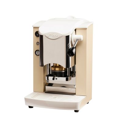 Faber Slot Inox ESE Pad Kaffeemaschine Elfenbeinweiß Silber