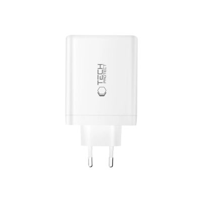 3. Tech-Protect NC140W-GAN 4-Port 140W Wandladegerät – Weiß
