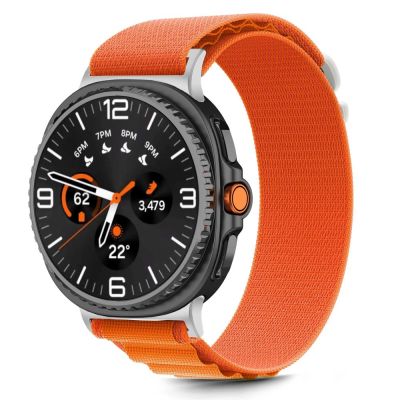 3. Tech-Protect Nylon-Streifenarmband für Samsung Galaxy Watch 40/44/46 mm – Orange