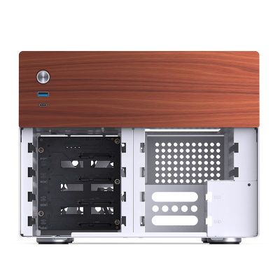 19. Jonsbo N4 WHITE Micro Tower Computer Security & Holders White