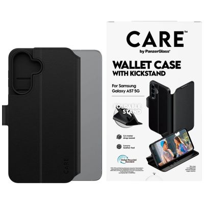 3. CARE by PanzerGlass Feature Wallet Kickstand Case für Samsung Galaxy A57 - Schwarz