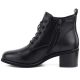 8. Schwarze, hochhackige Schnürstiefeletten aus Leder für Damen, Vinceza EN27-133107